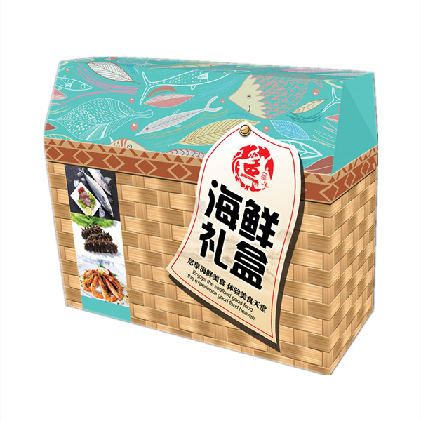 caja de regalo de mariscos