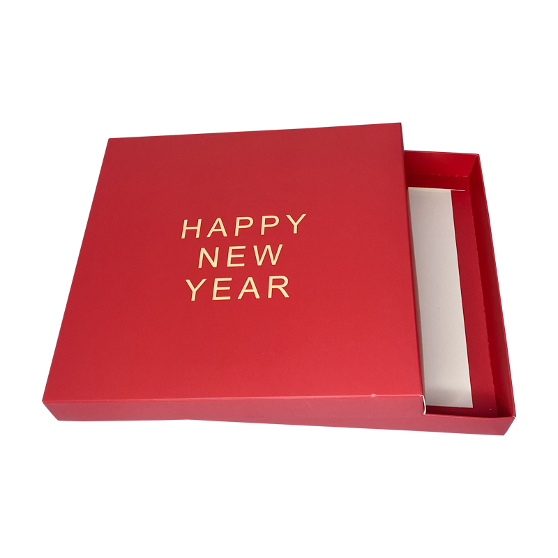 紅色卡(kǎ)紙新年日曆盒(hé)