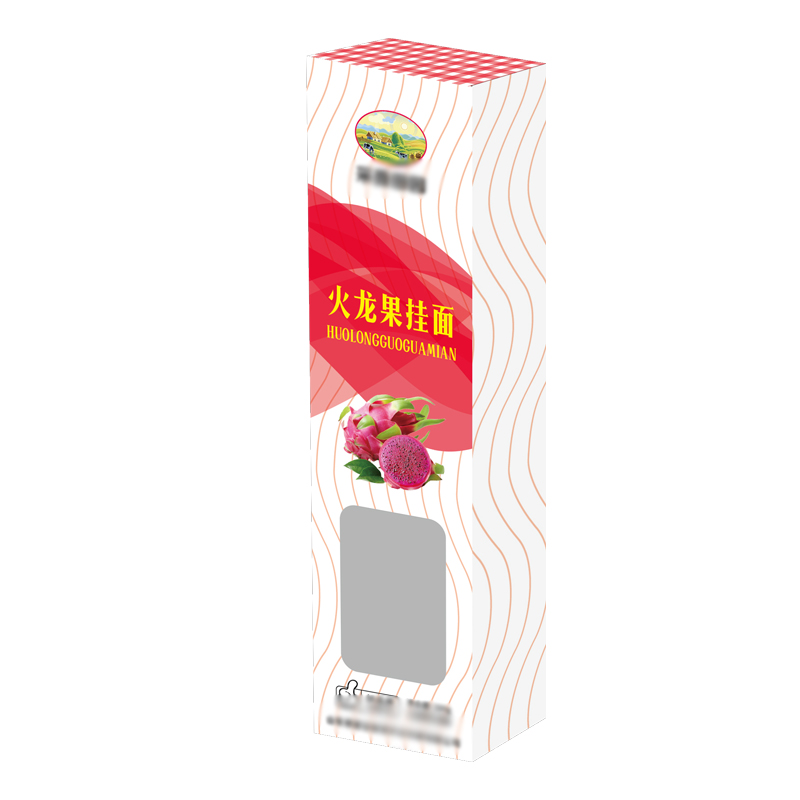 火(huǒ)龍果(guǒ)挂(guà)面翻蓋(gài)插底開窗紙盒
