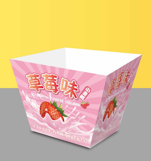 烘(hōng)培專用(yòng)梯形紙(zhǐ)杯蛋糕(gāo)盒草莓味蛋糕(gāo)盒