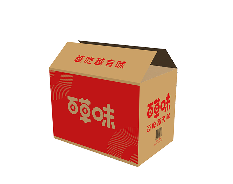 百草味平開(kāi)紙箱(xiāng)牛皮紙紙箱